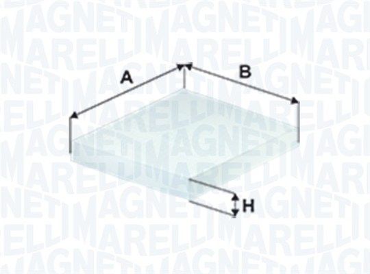 MAGNETI MARELLI Фильтр, воздух во внутренном пространстве 350203061450